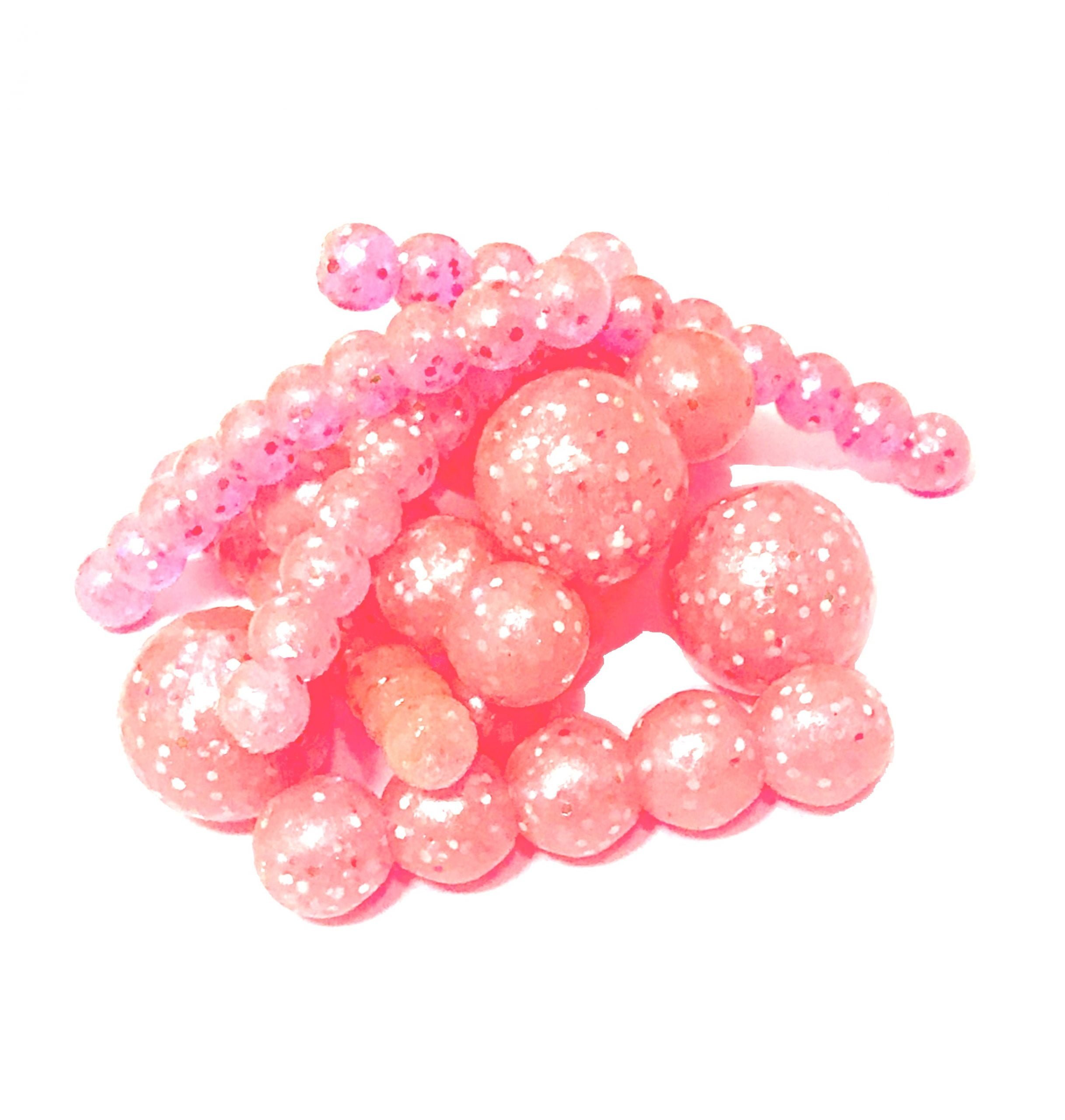 Horker Sparkle Pink Monster Chomps Soft Fishing Beads
