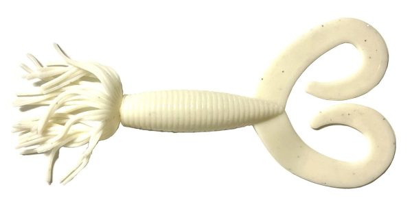 Horker Hula Skirted Twin Tail Grubs for Halibut, Lingcod, and Rockfish - Image 2