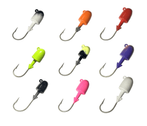 Horker soft baits bullet jig heads