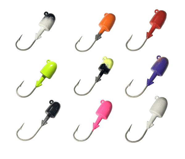 Horker soft baits bullet jig heads