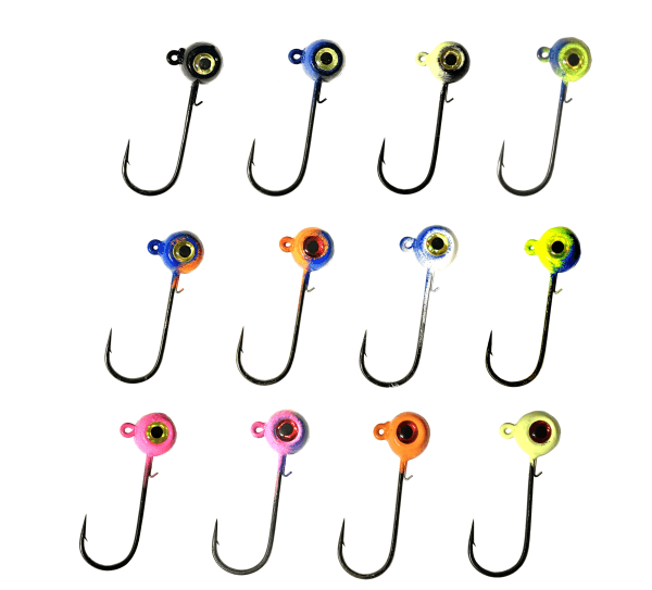 Horker freestyle jig heads with bait keeper hook