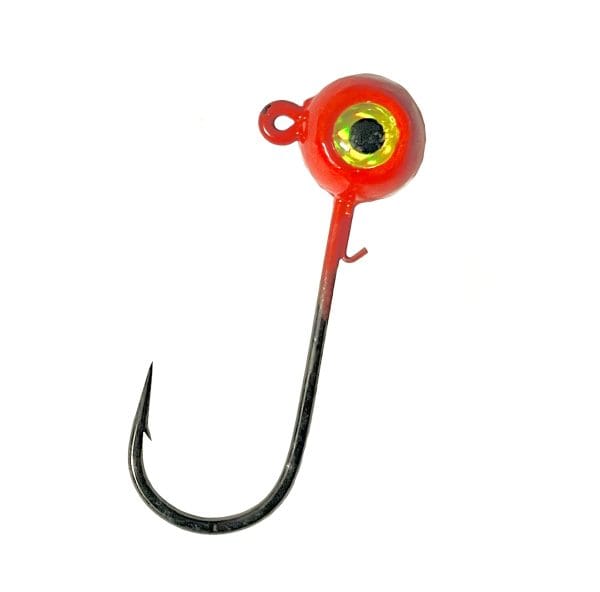 Horker bright red golden eye freestyle jig